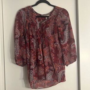 Patterned top from Banana Republic in a size small